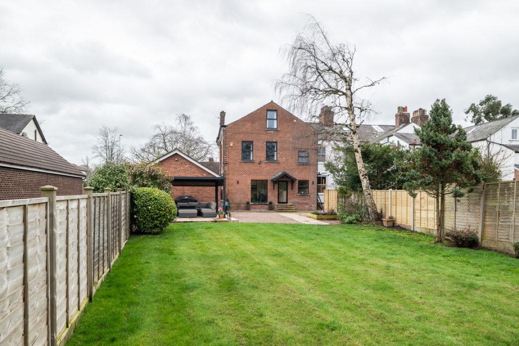 Large London-style red-brick family home in Cheshire