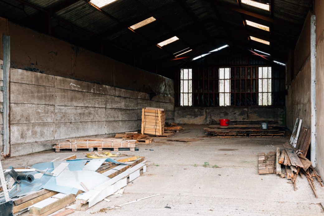 Derelict Dairy Farm Shoot Location with Industrial Edge