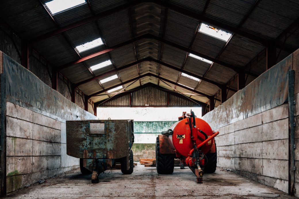 Derelict Dairy Farm Shoot Location with Industrial Edge