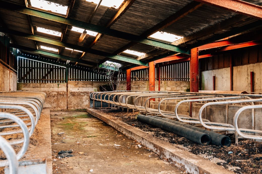 Derelict Dairy Farm Shoot Location with Industrial Edge