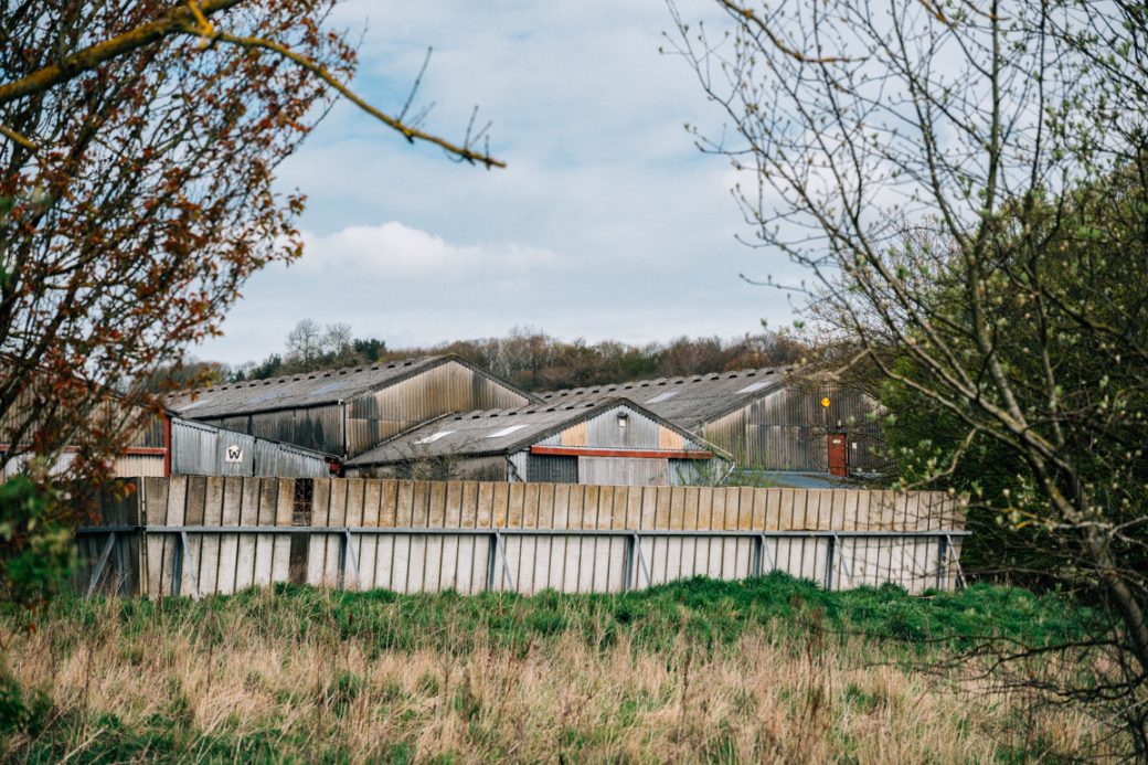Derelict Dairy Farm Shoot Location with Industrial Edge