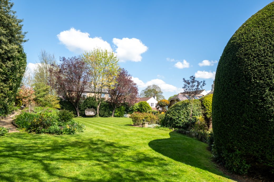 Large Residential Garden with Outdoor Pool in Yorkshire