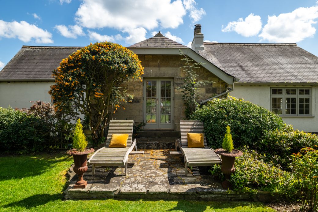 Large Residential Garden with Outdoor Pool in Yorkshire