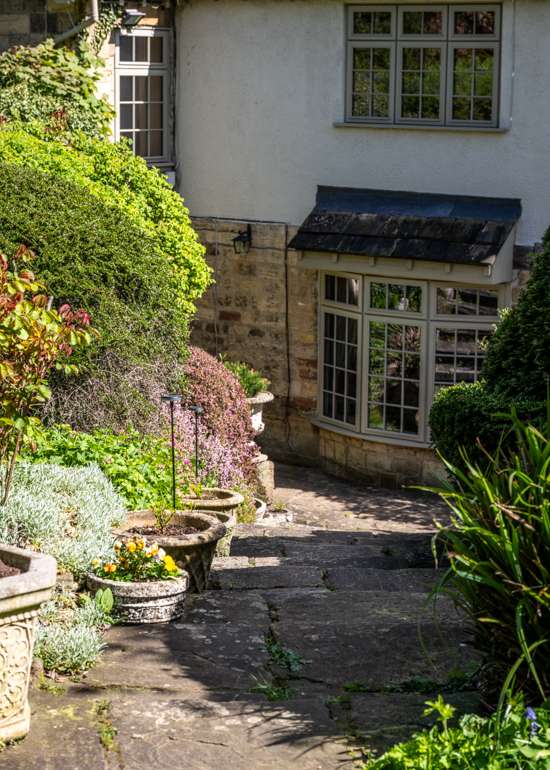Large Residential Garden with Outdoor Pool in Yorkshire