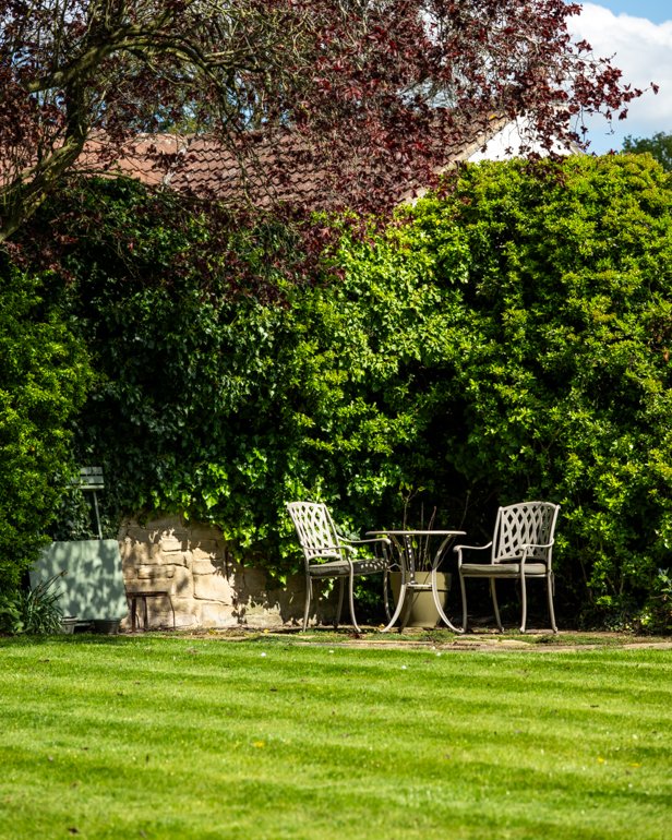 Large Residential Garden with Outdoor Pool in Yorkshire