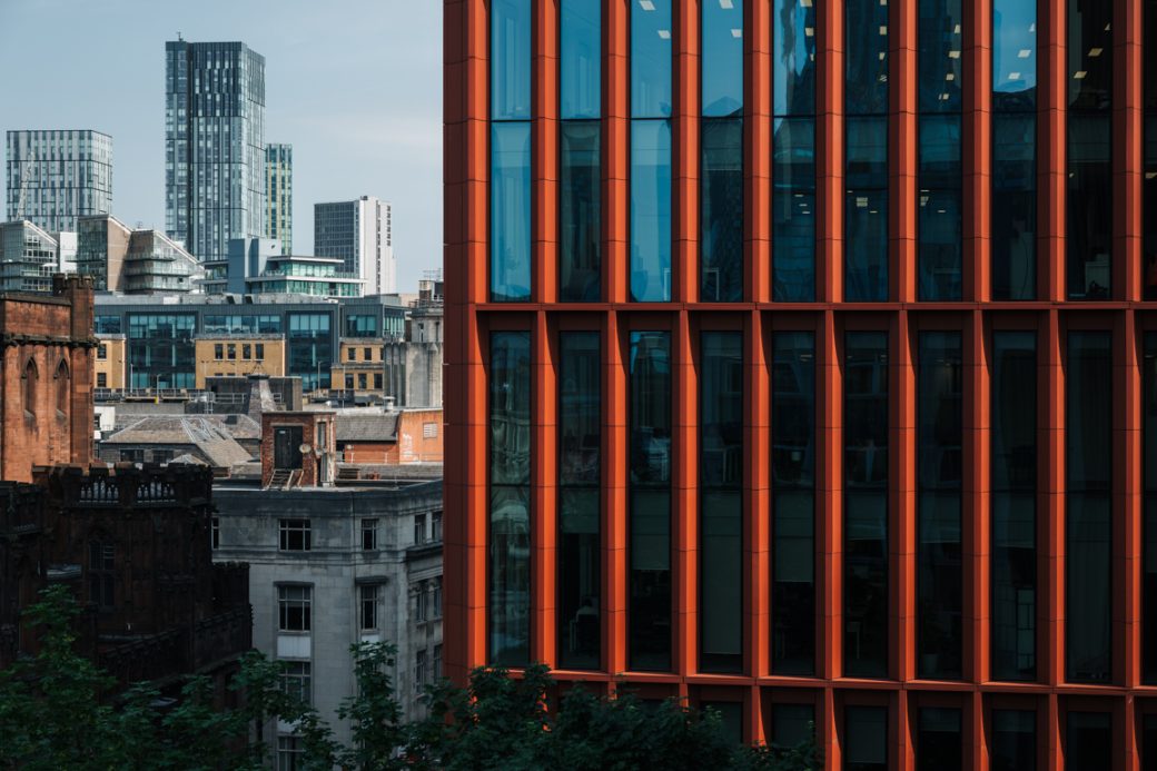 City Centre Skyline Office Filming Location with Rooftop in Manchester