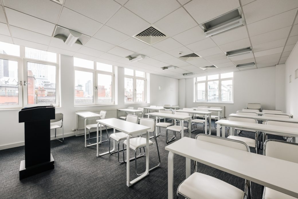 City Centre Skyline Office Filming Location with Rooftop in Manchester