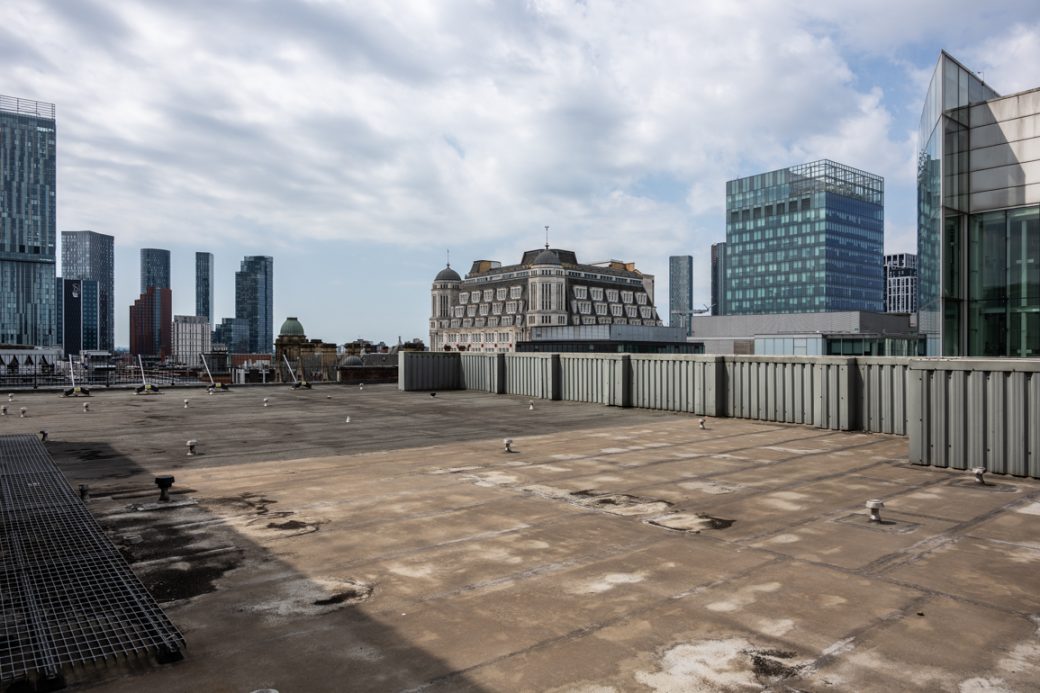 City Centre Skyline Office Filming Location with Rooftop in Manchester
