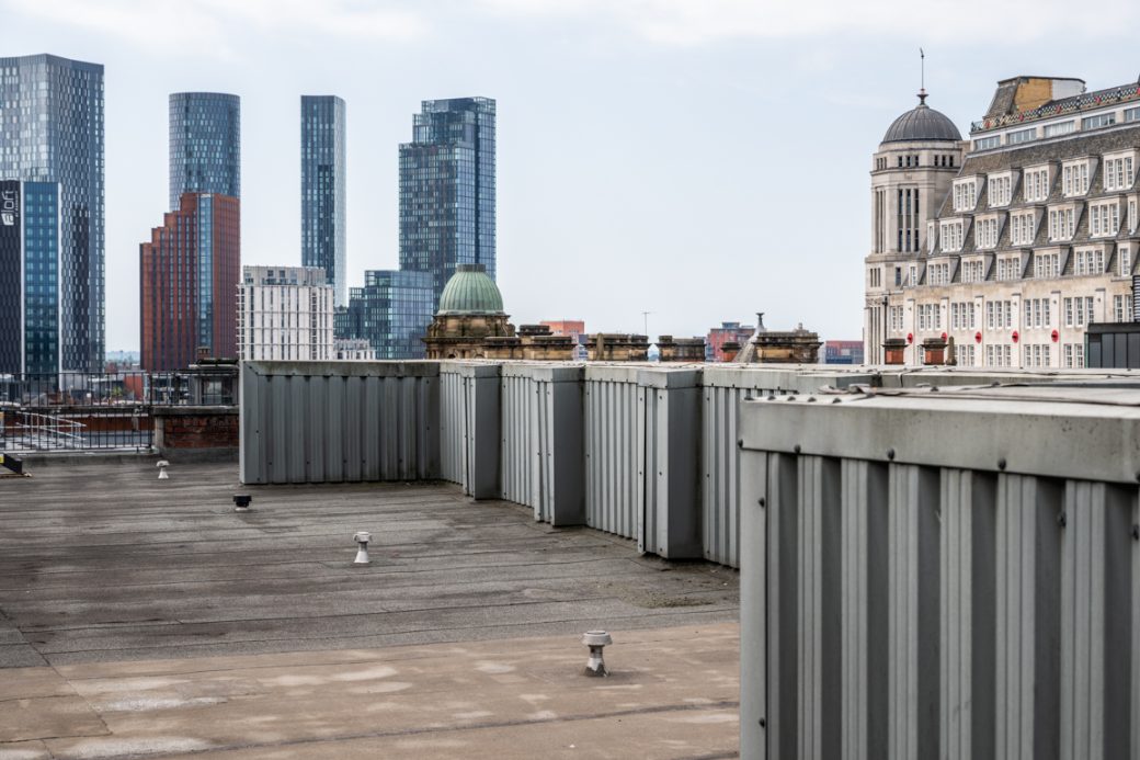 City Centre Skyline Office Filming Location with Rooftop in Manchester
