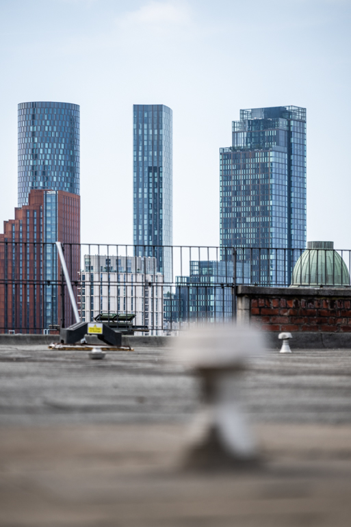 City Centre Skyline Office Filming Location with Rooftop in Manchester