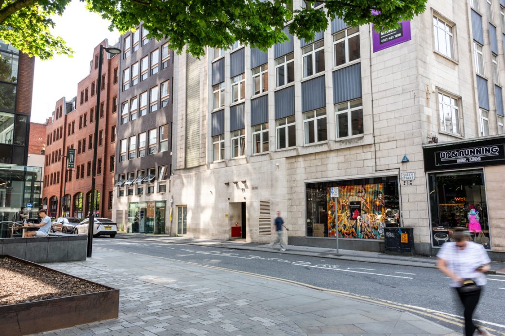 City Centre Skyline Office Filming Location with Rooftop in Manchester