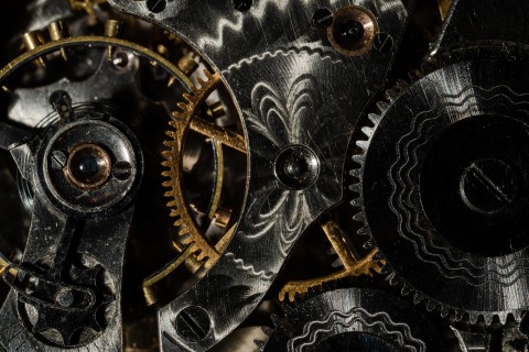 Close up of gears