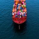 Supply chain container ship