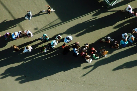 Queue from above