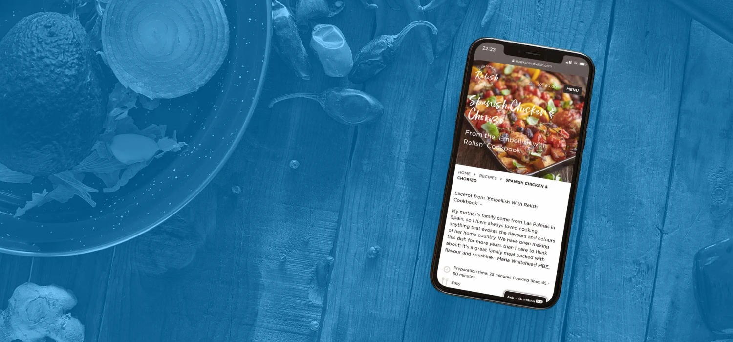 Hawkshead recipe header blue