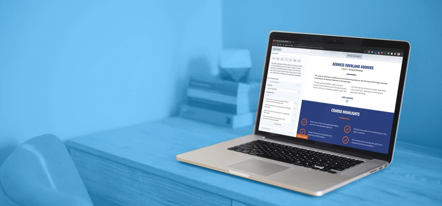 Craft cms blue header 1