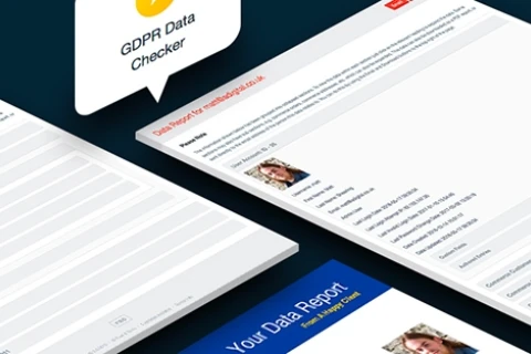 Isometric gdpr banner