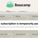 Basecamp paused banner