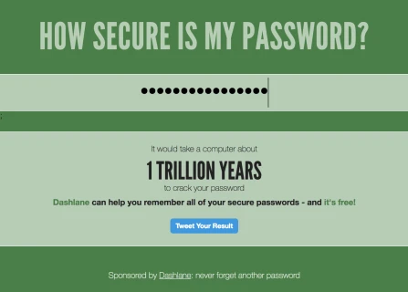 How secure password