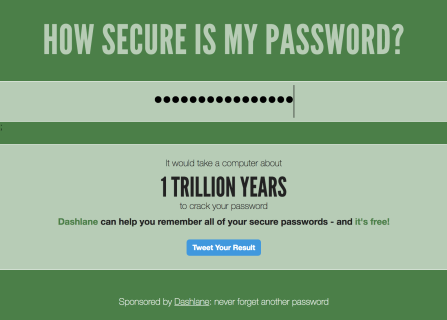 How secure password