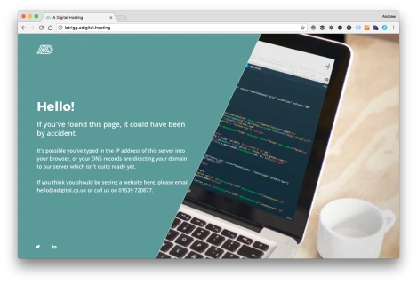 Digital ocean default page