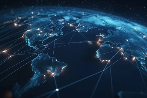 Connected website planet