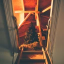Christmas tree in loft