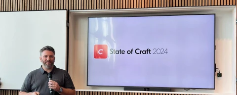 Brandon Kelly giving his State of Craft 2024 Presentation at Dot One