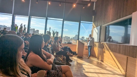 Andrew Armitage speaking at Dot One London