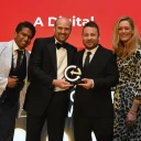 Andrew Armitage and Dean Duffield collect an award for A Digital at the 2019 Northern eCommerce Awards