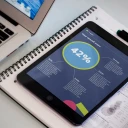 Black ipad mini office environment