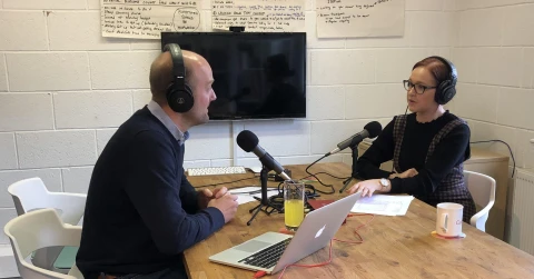 A Digital Clientside Podcast Recording