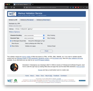 W3C markup validation service