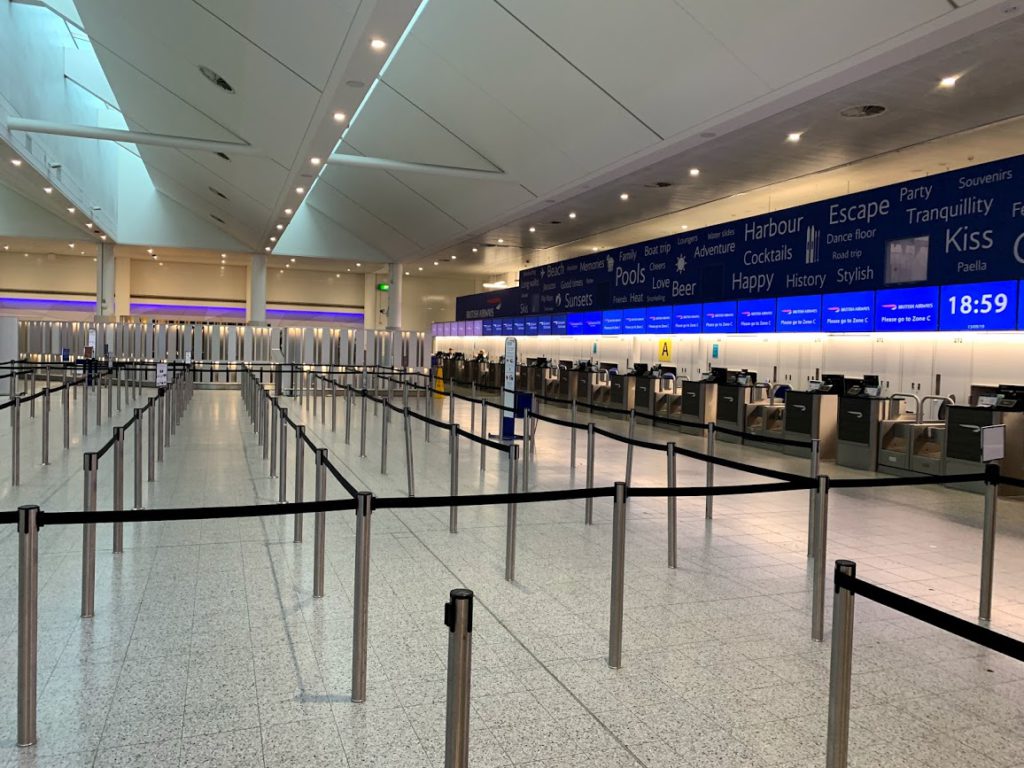 British Airways Check-in at London Gatwick