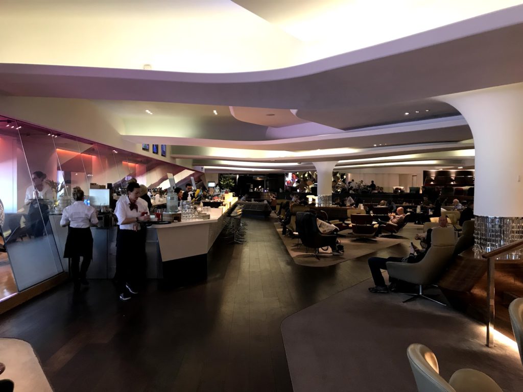 Image of the bar at the Virgin Clubhouse