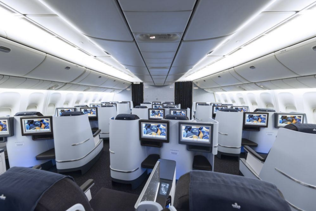 World Business Class on KLM long-haul aircraft