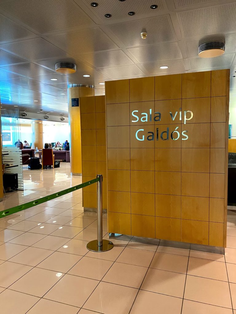 VIP Lounge entrance at Gran Canaria airport