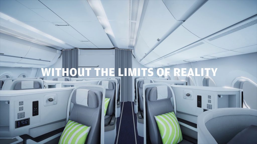 Finnair A350 business class advert