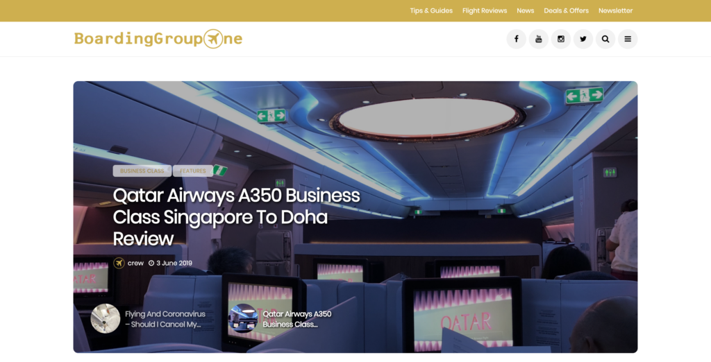 The home page of our new website