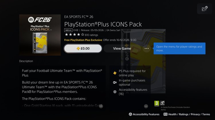 PlayStation Plus ICONS Pack PS Store