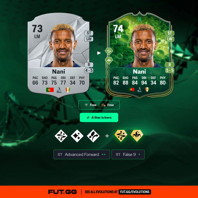 Nani A Star is born Evolutions