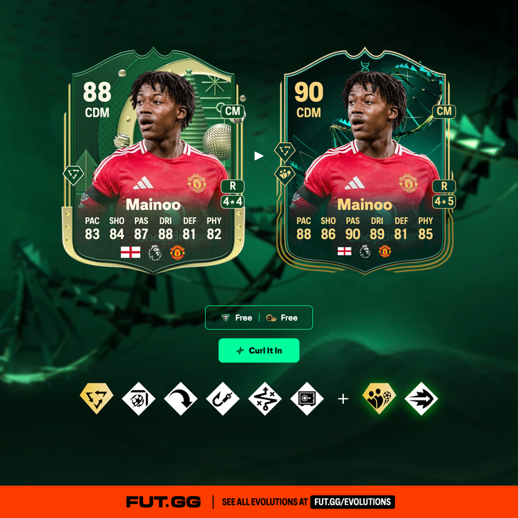 Mainoo Curl It In Evolution