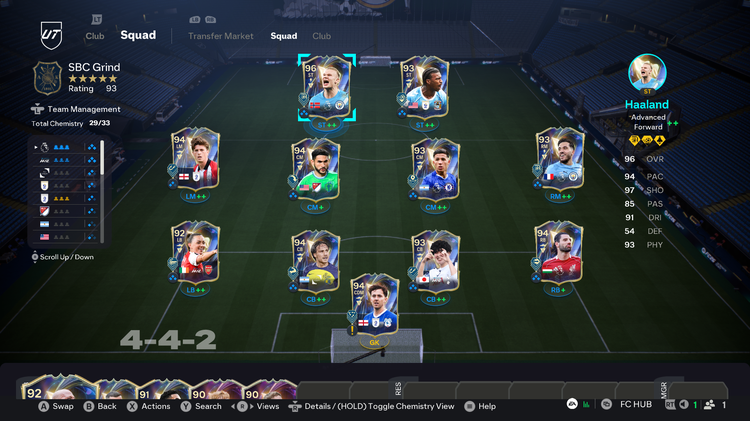 Premier League Team of the Season Menu Grind Rewards