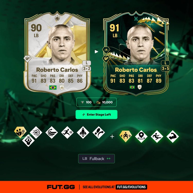 Roberto Carlos Enter Stage Left Evolution