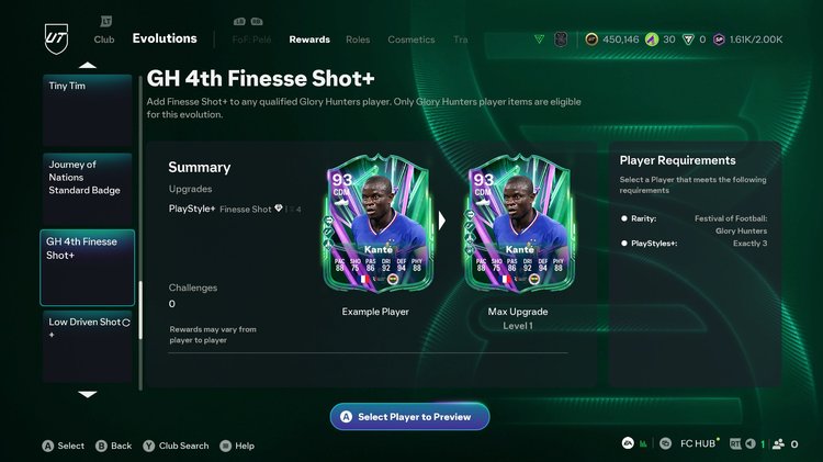 GH 4th Finesse Shot+ Login Reward
