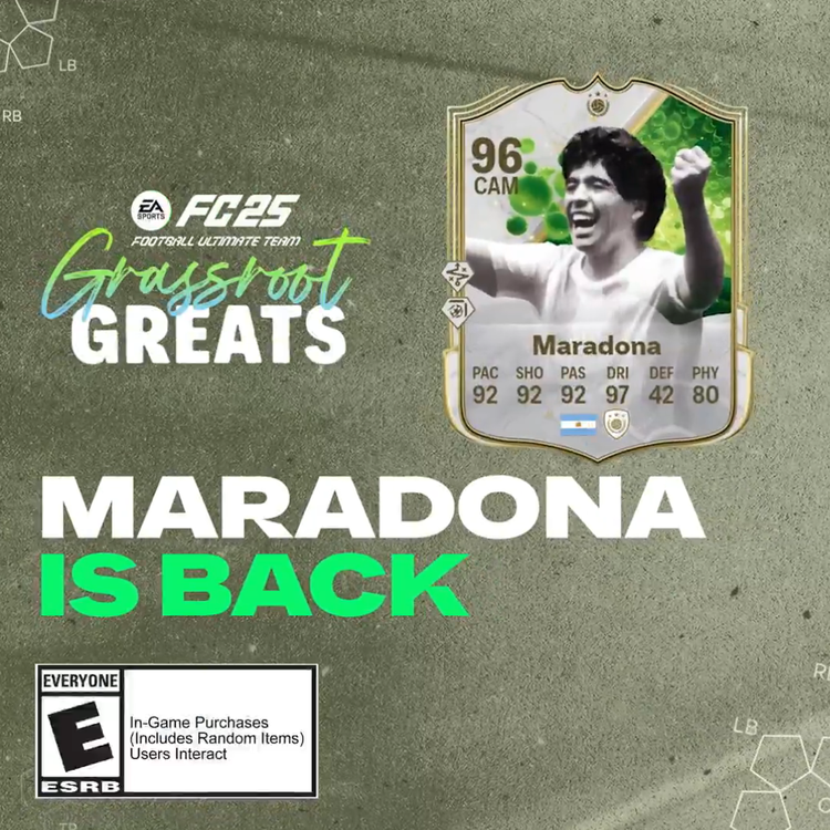 Grassroot Greats Icon Maradona