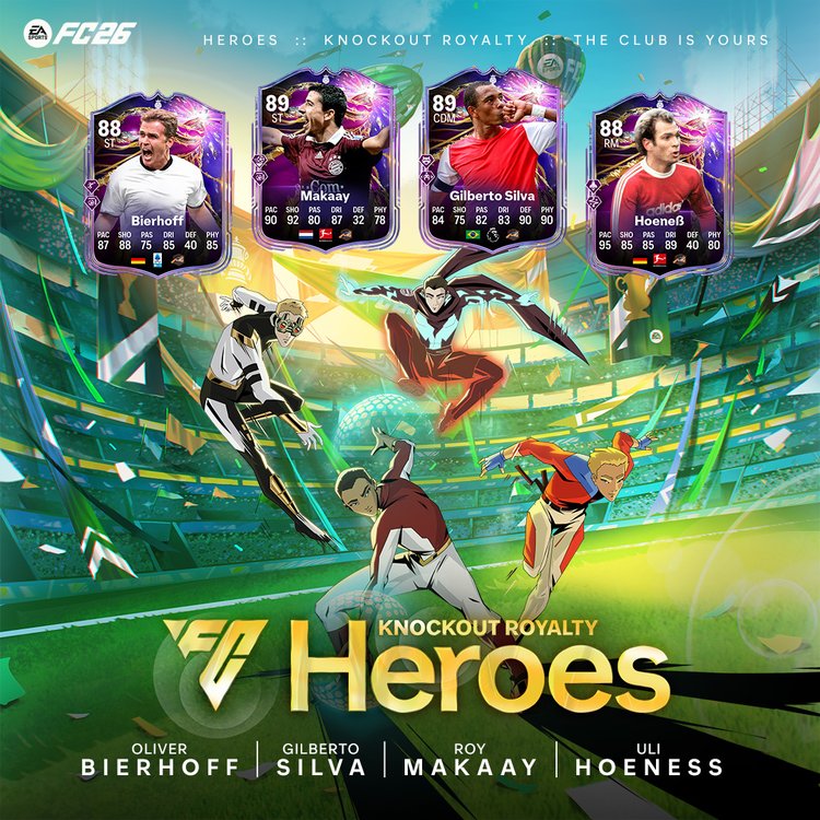 Knockout Royalty Heroes Release Graphic from EA