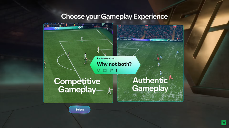 Competitive and Authentic Gameplay Presets