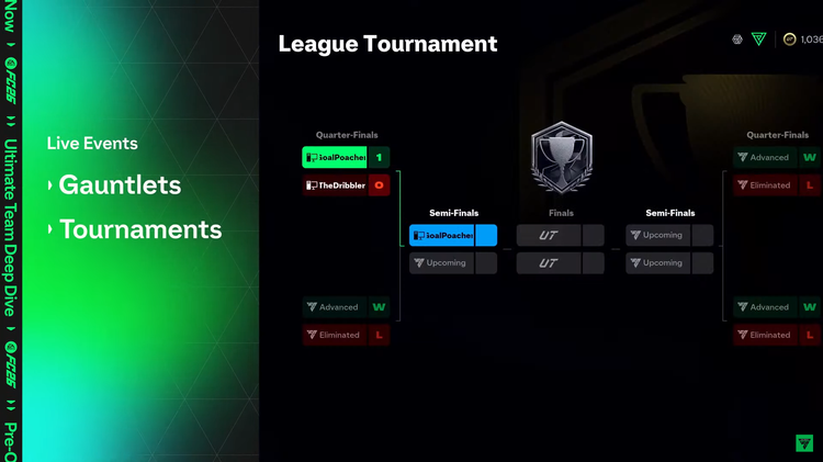 FUT Live Events Tournaments and Gauntlet
