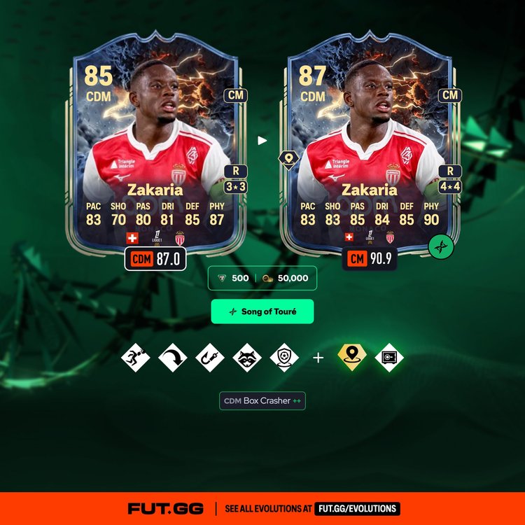 Denis Zakaria Song of Touré Evolution